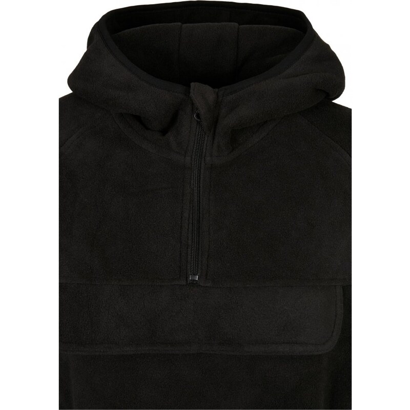 URBAN CLASSICS Ladies Polar Fleece Pull Over Hoody - black