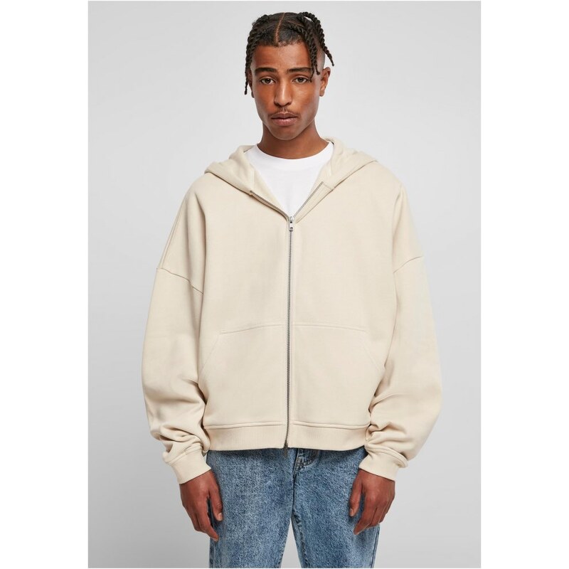 URBAN CLASSICS Organic 90's Zip Hoody - softseagrass