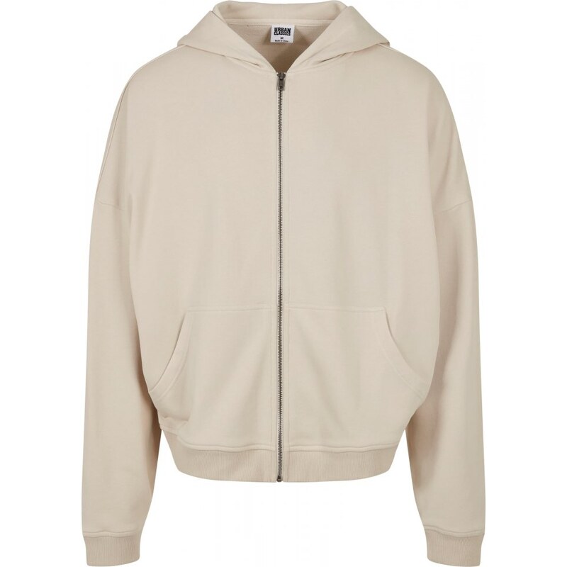 URBAN CLASSICS Organic 90's Zip Hoody - softseagrass