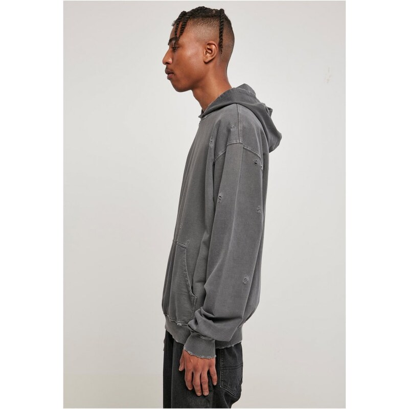Pánská mikina Urban Classics Distressed Hoody - darkshadow