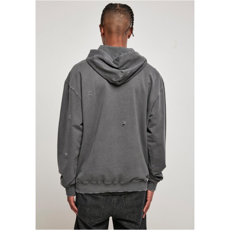 Pánská mikina Urban Classics Distressed Hoody - darkshadow
