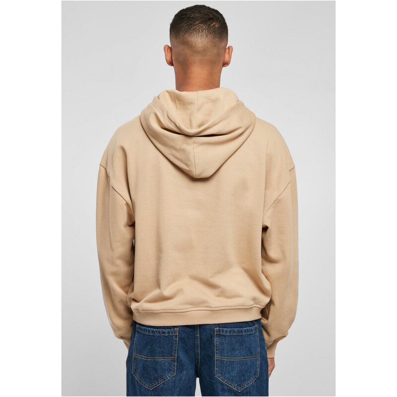 URBAN CLASSICS Boxy Zip Hoody - unionbeige