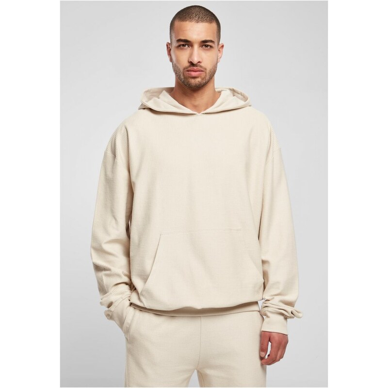 URBAN CLASSICS Rib Terry Boxy Hoody - softseagrass