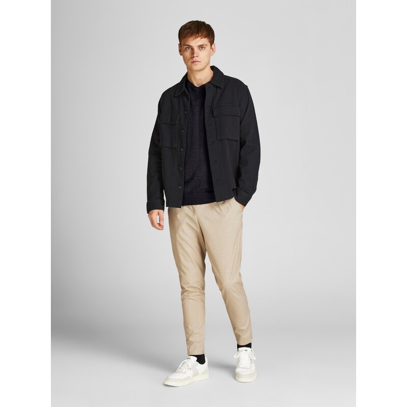 Černý basic svetr Jack & Jones Emil - Pánské