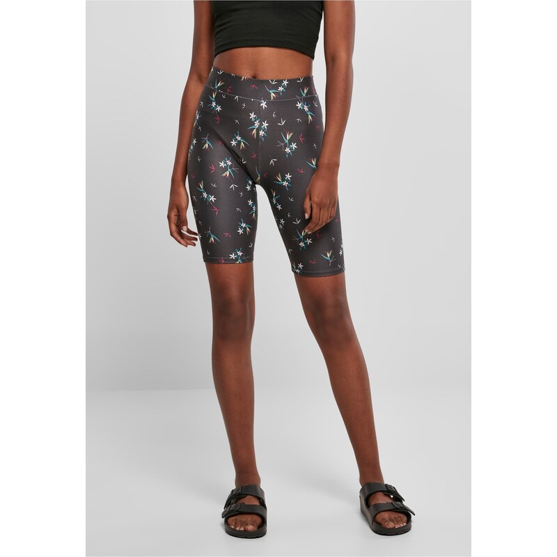 UC Ladies Dámské měkké AOP Cycle Shorts blackfloret