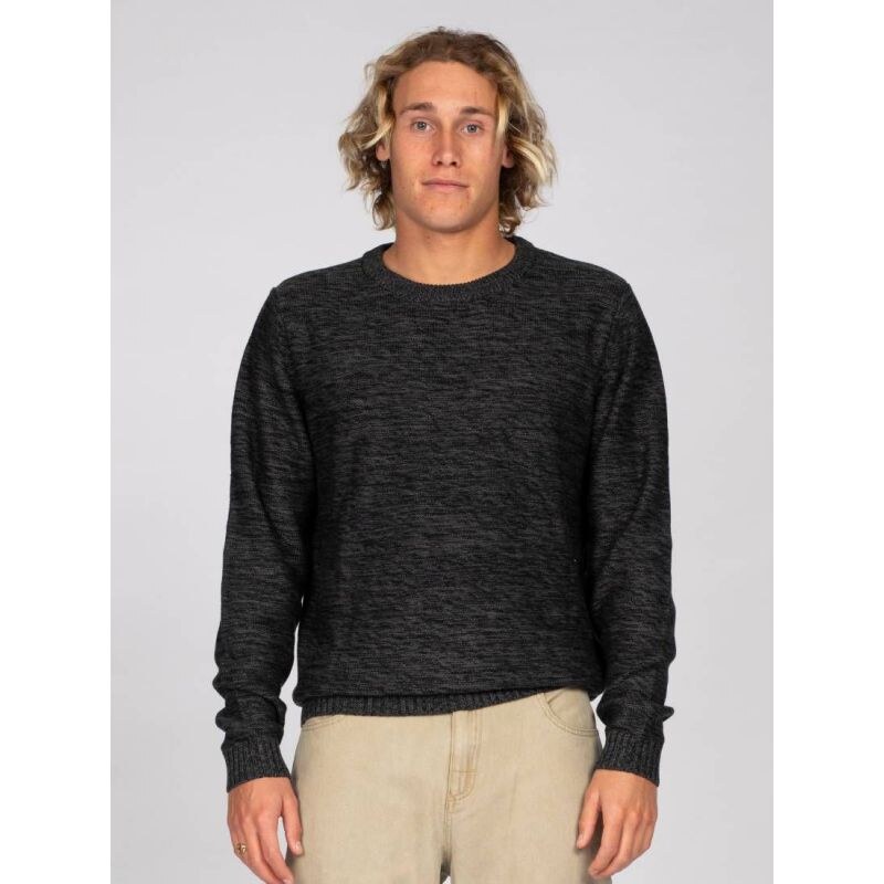 SVETR RUSTY SKYINER CREW NECK KNIT - černá -