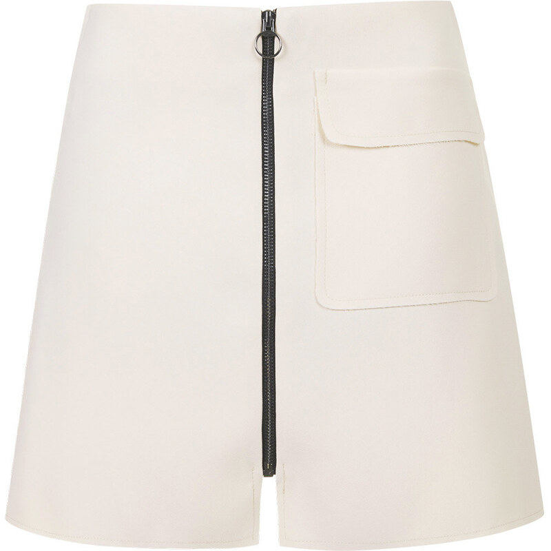 Topshop PETITE Patch Pocket A-line Skirt