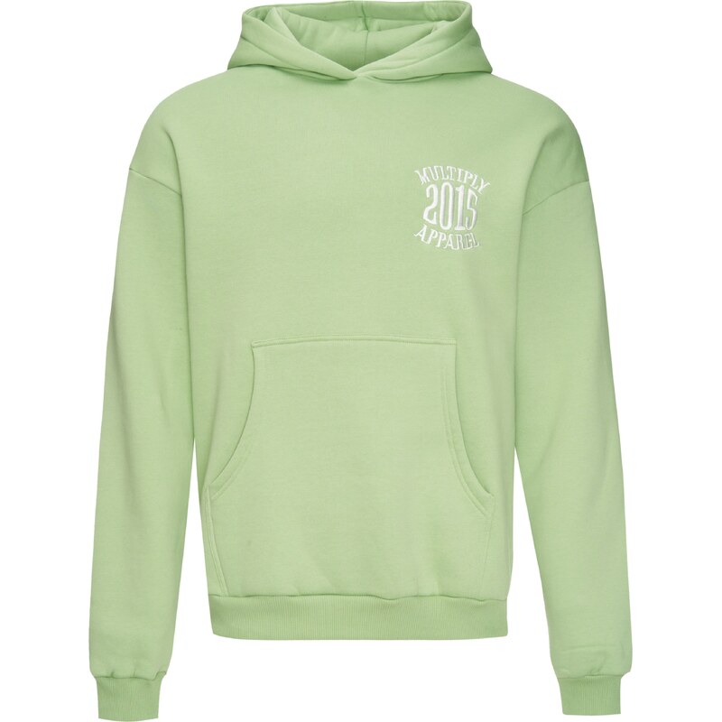 Multiply Apparel Mikina Twentyfifteen mátová / pastelově zelená