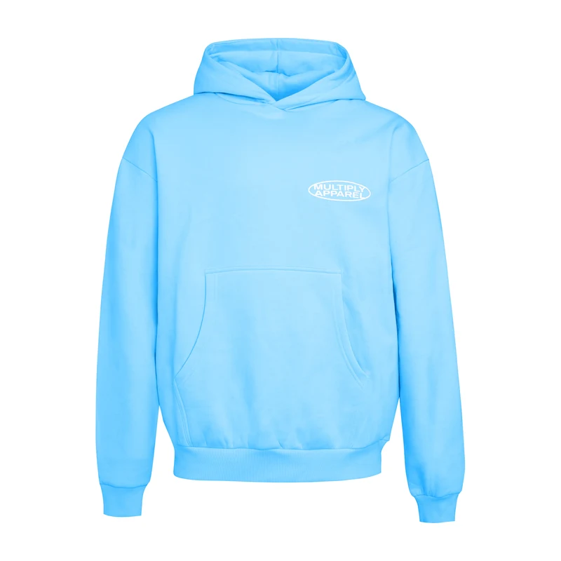 Multiply Apparel Mikina světlemodrá / bílá