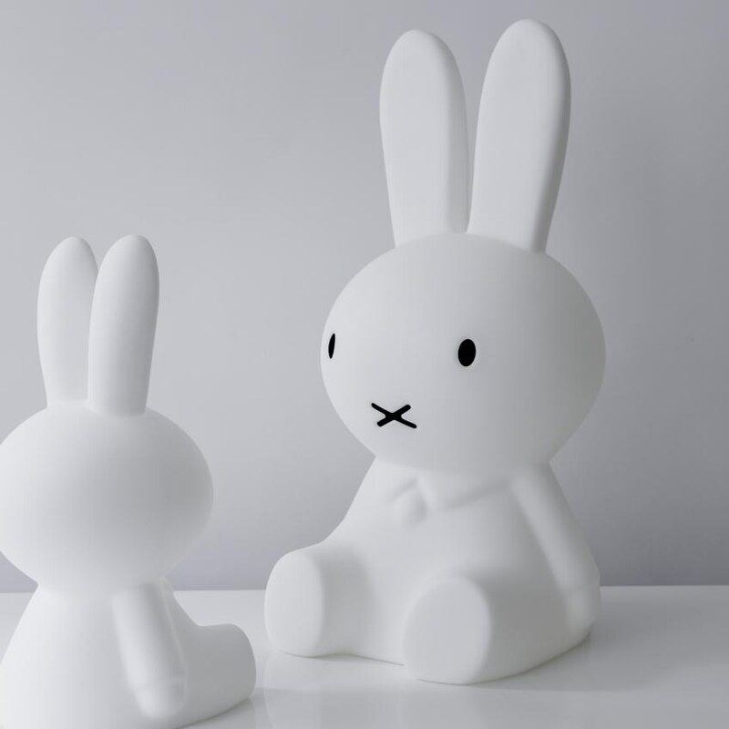 Bílá plastová dětská LED lampa Mr. Maria Miffy XL 80 cm