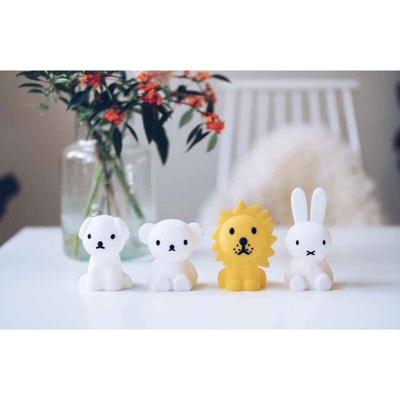 Bílá plastová dětská LED lampa Mr. Maria Miffy 11 cm