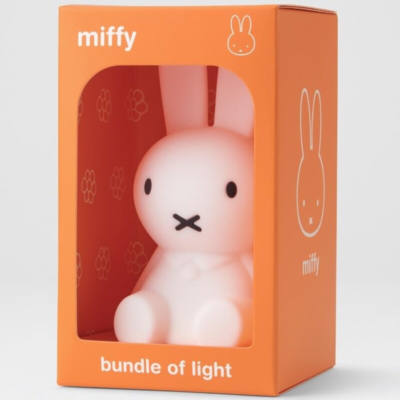 Bílá plastová dětská LED lampa Mr. Maria Miffy 11 cm