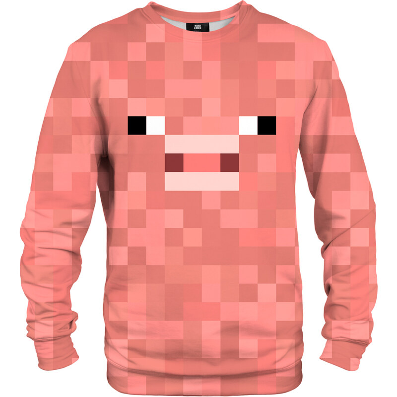 Mr. GUGU & Miss GO Unisex's Pixel Pig Sweater S-Pc2355