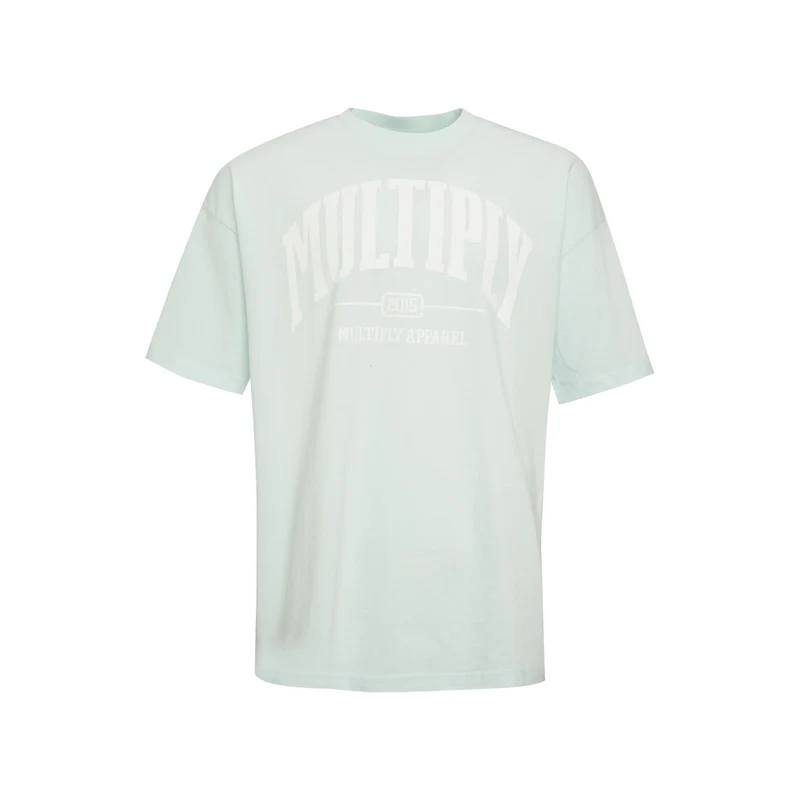 Multiply Apparel Tričko pastelová modrá / bílá