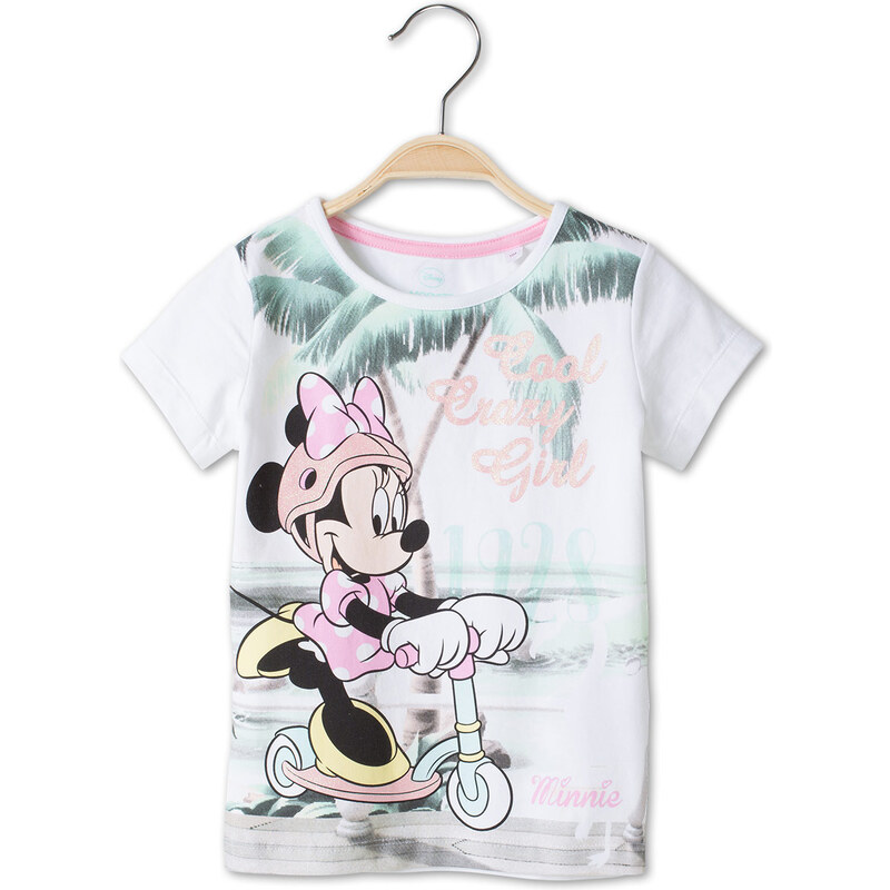 C&A Mädchen T-Shirt in weiss von Walt Disney Girls