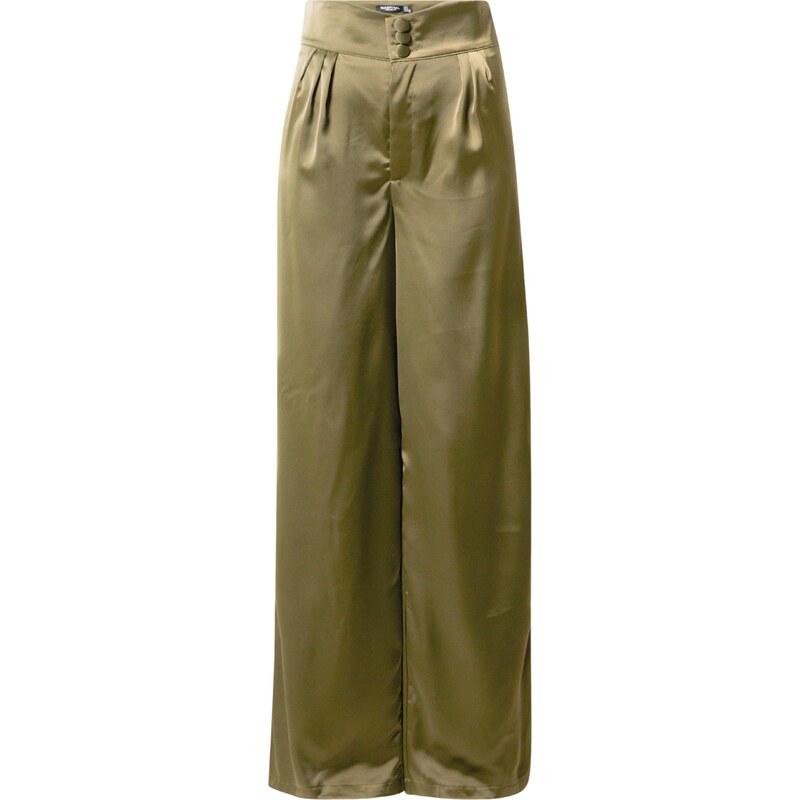 Nasty Gal Kalhoty se sklady v pase khaki