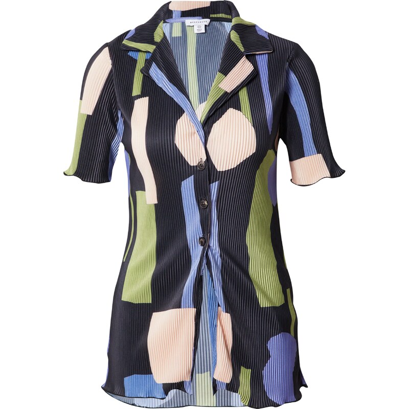 Warehouse Halenka béžová / chladná modrá / khaki / černá