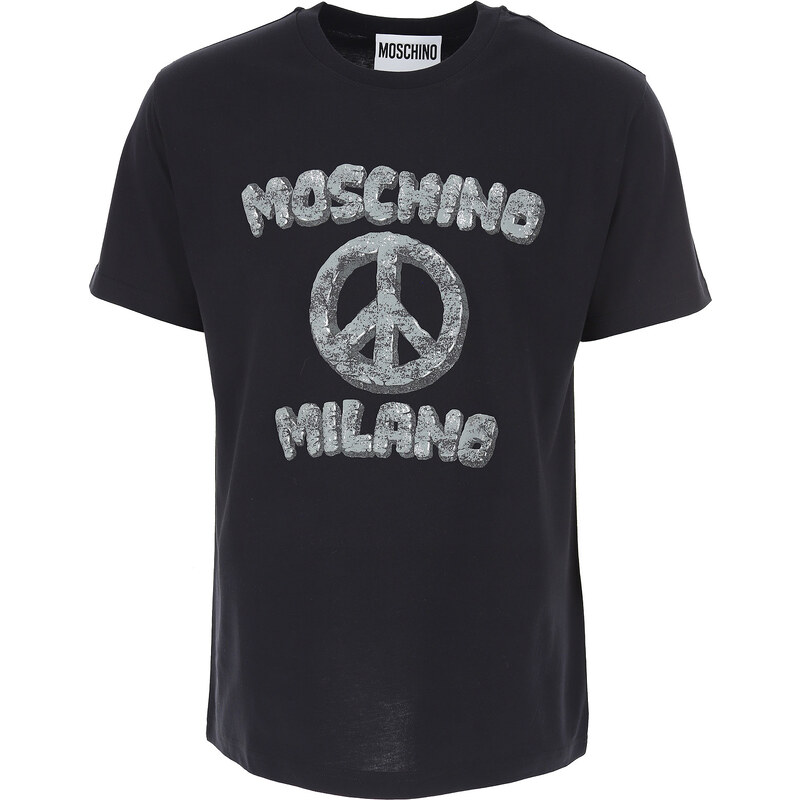 Moschino Tričko pro muže Ve výprodeji v Outletu, Černá, Bavlna, 2024, L M S XXL