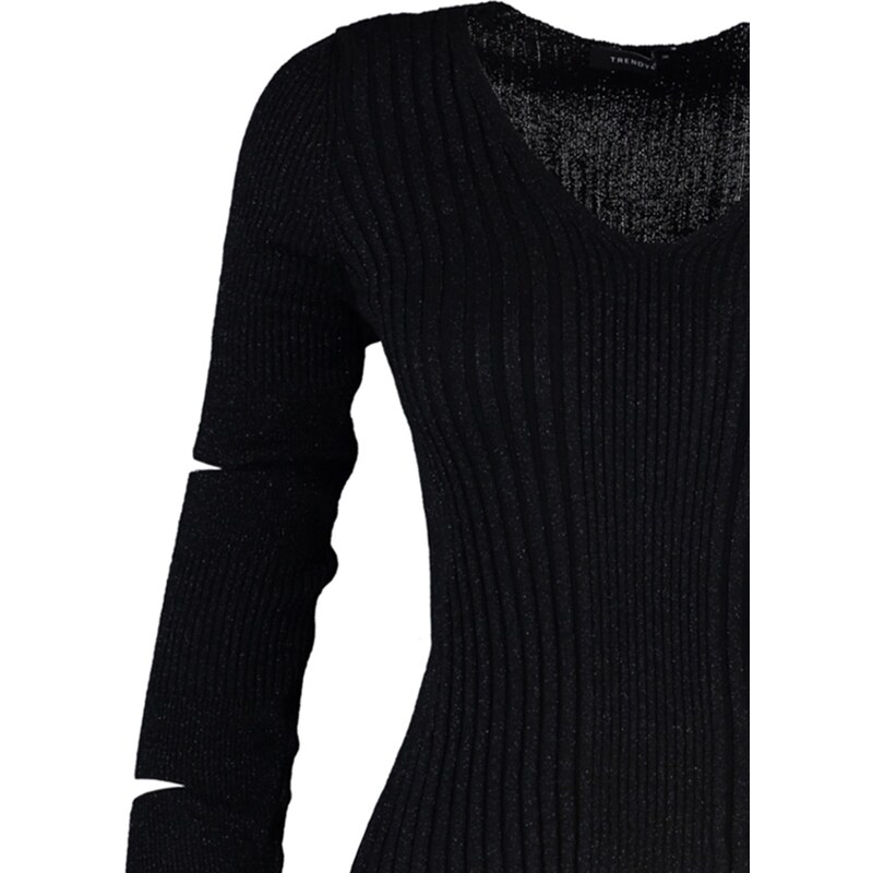 Trendyol Black Lurex Knitwear Blouse