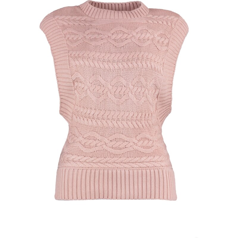 Trendyol Powder Knitted Detailed Knitwear Sweater