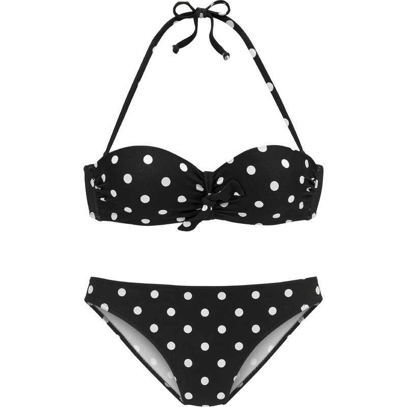 LASCANA Bikiny černá / bílá 93607173