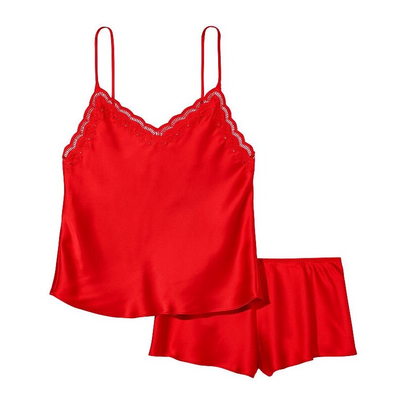 Victoria's Secret Dámské saténové noční prádlo Victoria´s Secret - Red