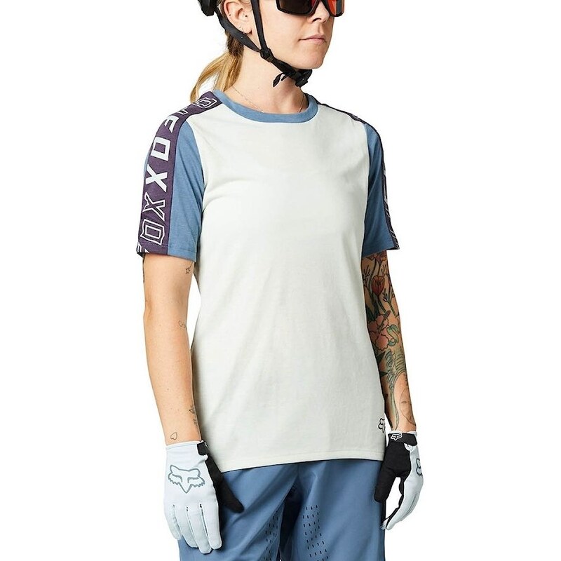 Dámský cyklo dres Fox Ranger Drirelease SS Cloud Grey 107704134
