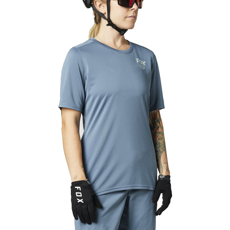 Dámský cyklo dres Fox Ranger SS Matte Blue 107704135
