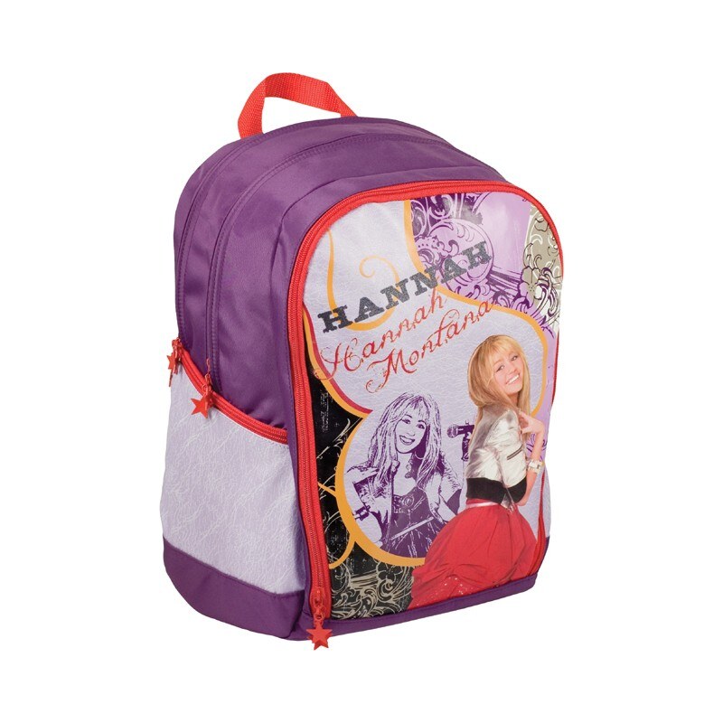 SunCe Velký školní batoh Hannah Montana černorůžový S-5810-HT 42x33x22