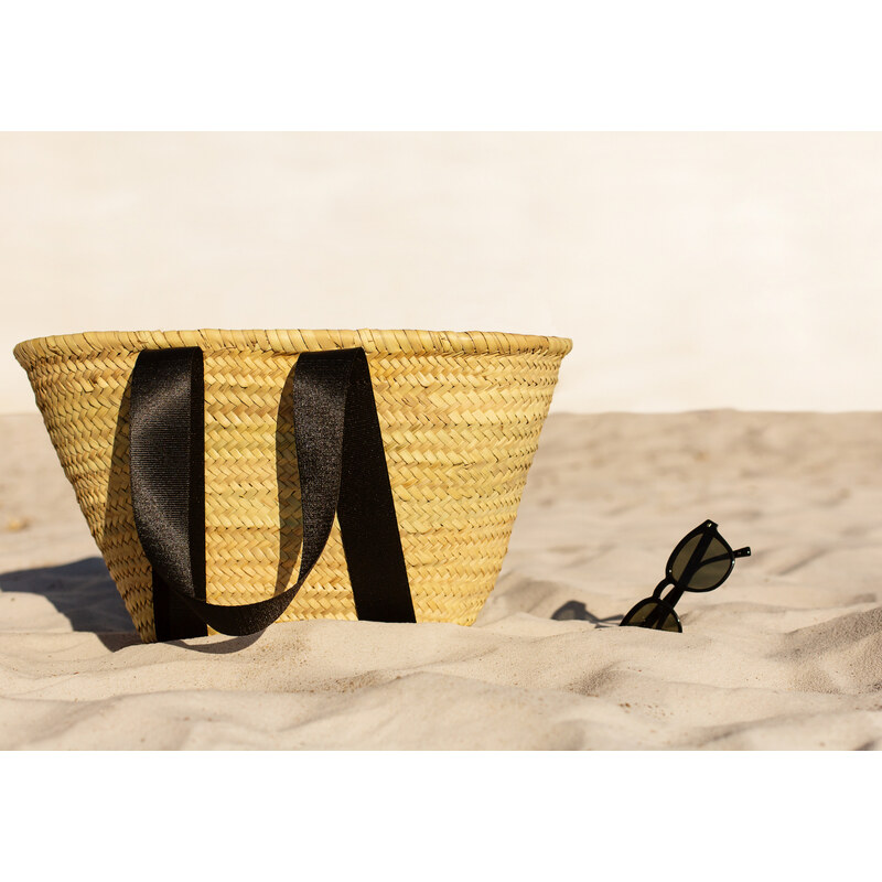 Etincelles Paniers Slaměná plážová taška | přírodní