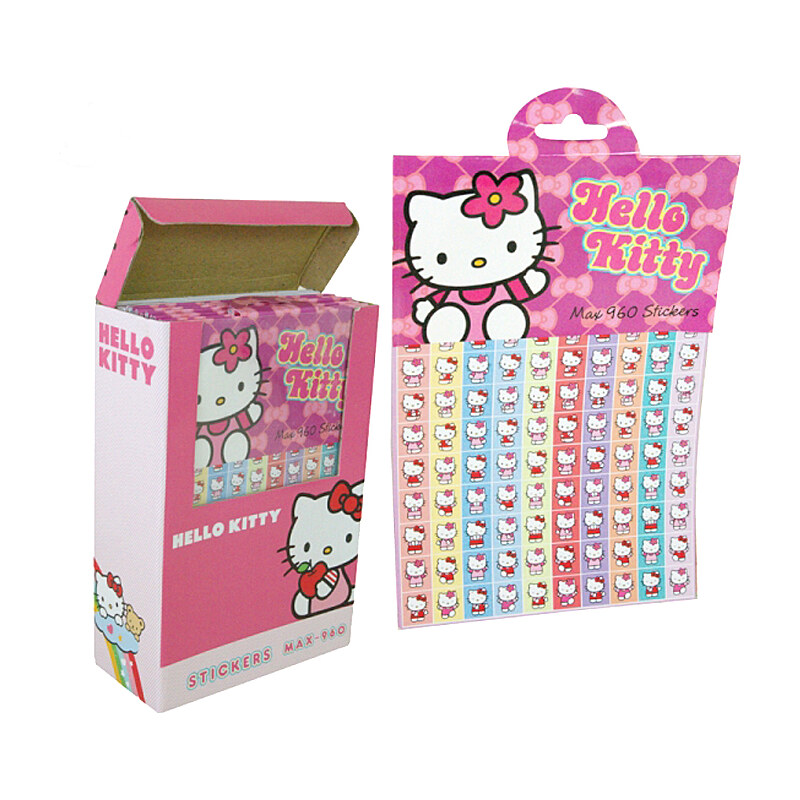 Diomercado Samolepky na balení dárků Hello Kitty 21x14 cm