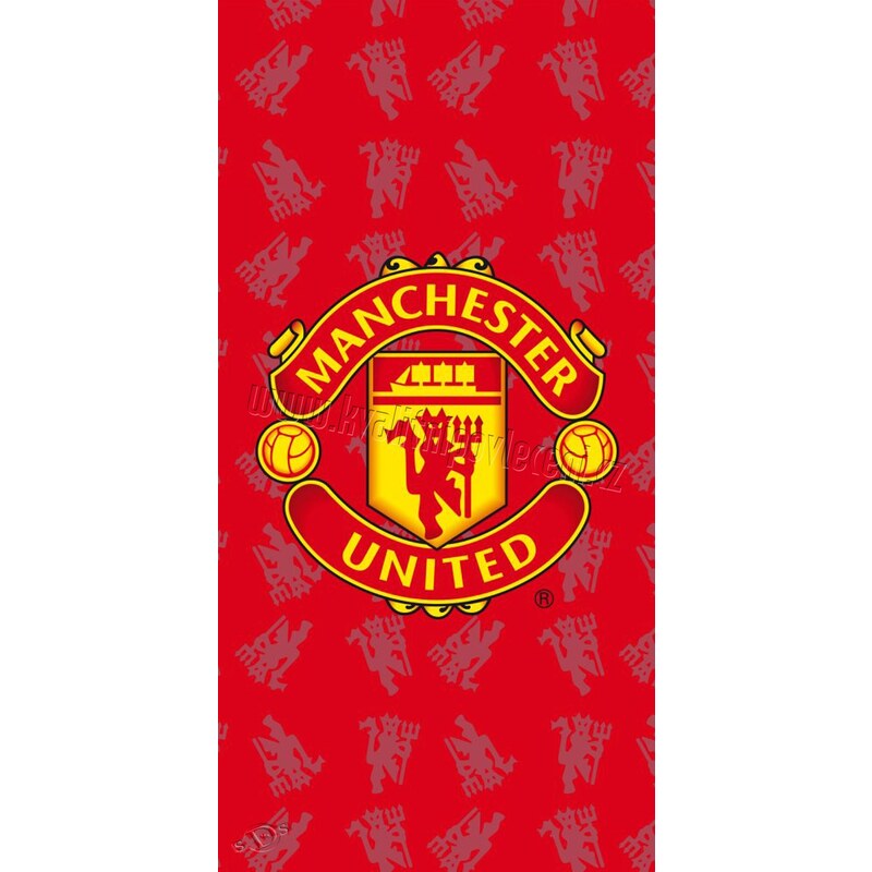 Jerry Fabrics osuška Manchester United červená froté 75x150 cm