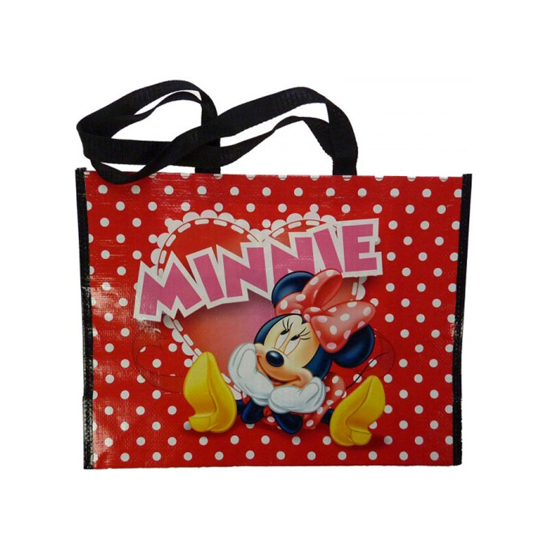 Stamatis Dětská velká nákupní taška Minnie Red Dots 42x35 x17 cm