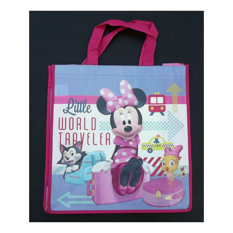 4-COM Dětská nákupní taška Minnie Lila 32x34 cm