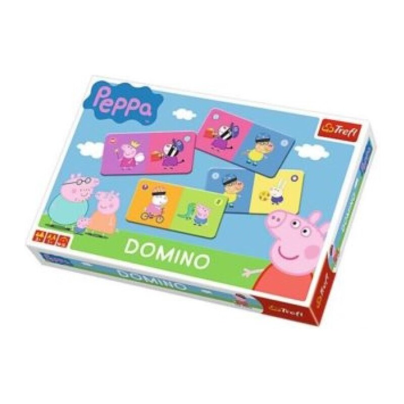 Trefl Hra Prasátko Peppa Pig Domino 14517 2x12 ks