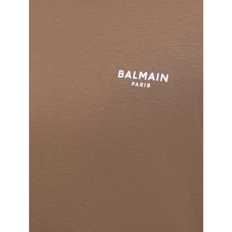 BALMAIN Paris Logo Brown tričko