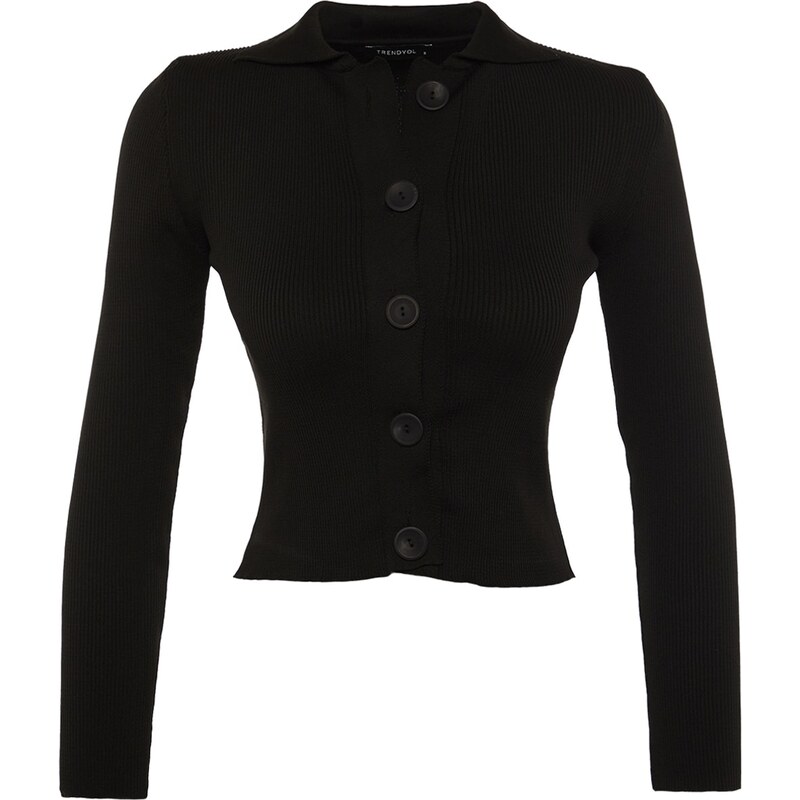 Trendyol Black Basic Knitwear Cardigan