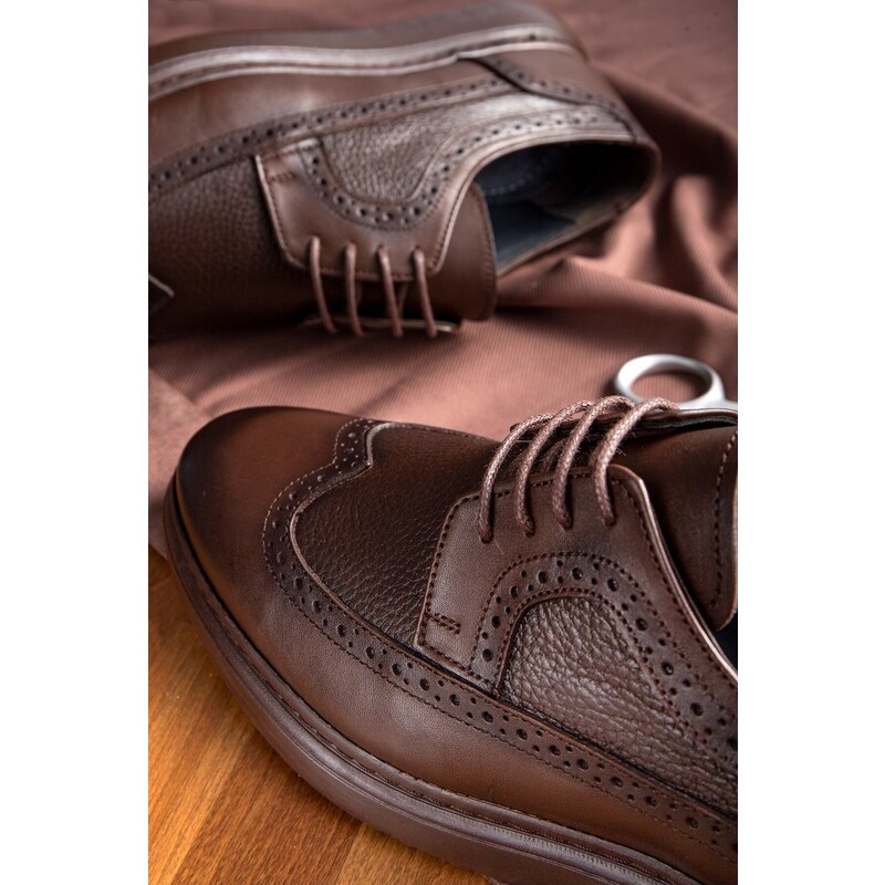 Ducavelli Lusso Genuine Leather Men's Casual Classic Shoes, Genuine Leather Classic Shoes, Derby Classic.