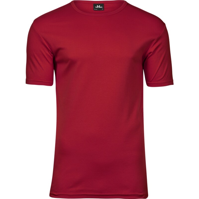 Tee Jays Interlock Tee - Silné elegantní tričko - Tmavě červená