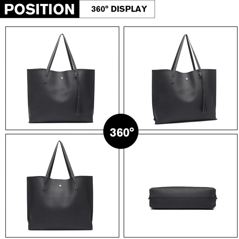 Miss Lulu Kabelka shopper Basic Black