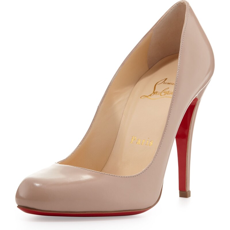Christian Louboutin Decollete Leather Red Sole Pump