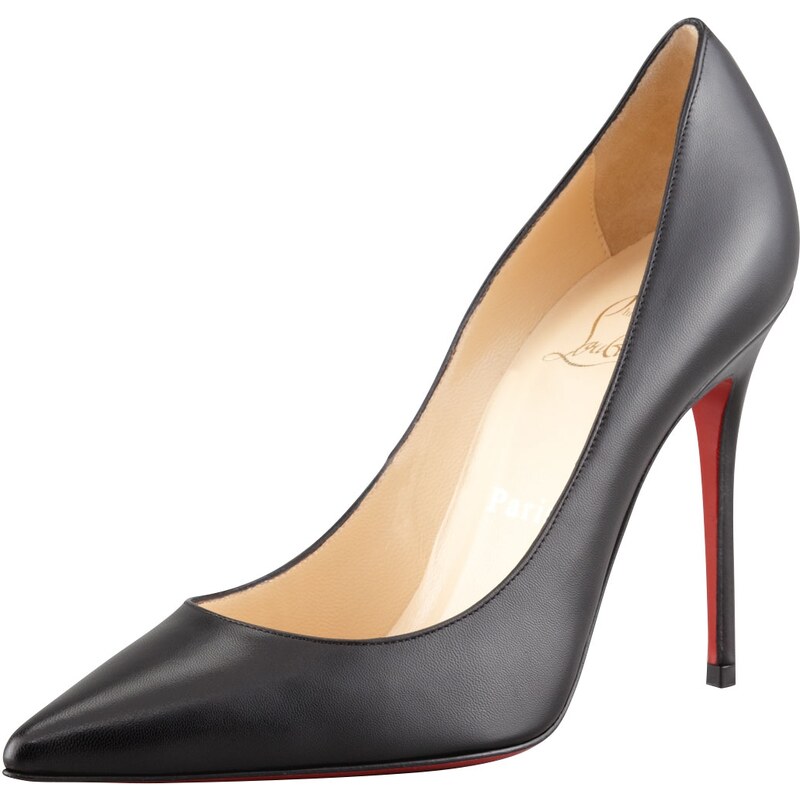 Christian Louboutin Decollette Pointed-Toe Red Sole Pump