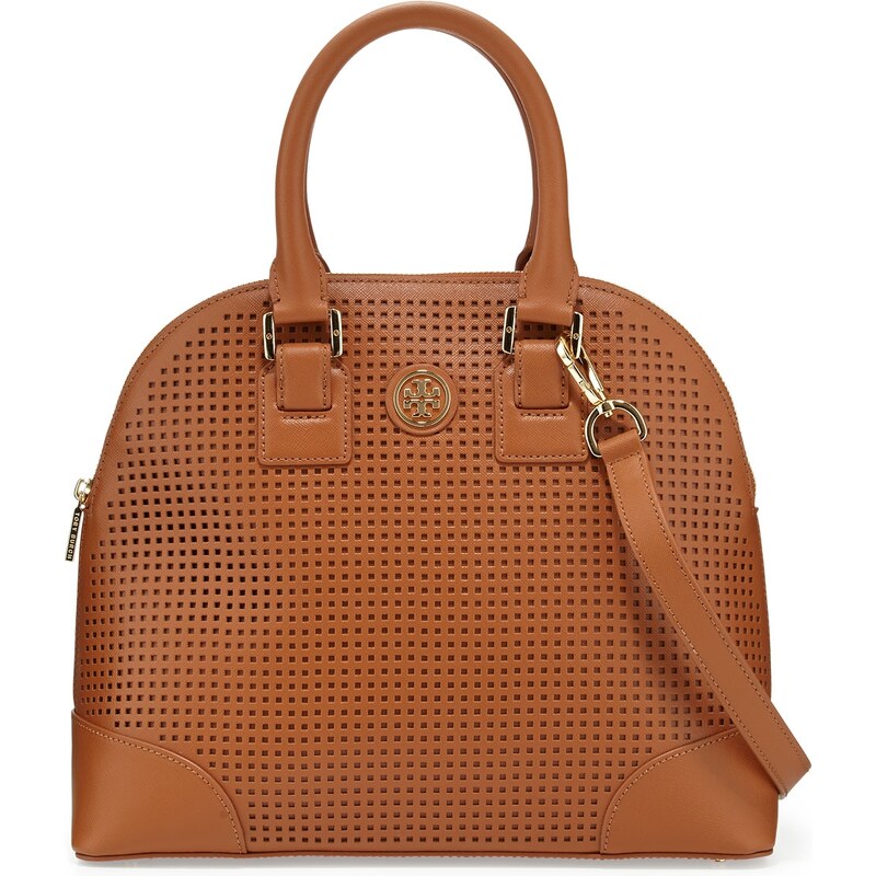 Tory Burch Robinson Perforated Dome Satchel Bag