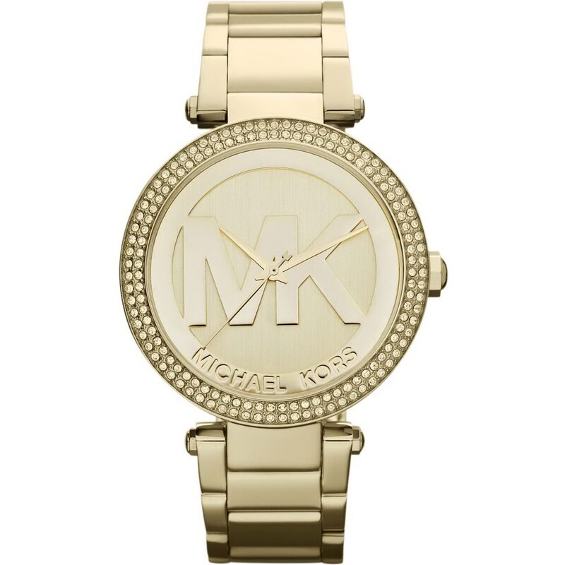 Michael Kors Golden Stainless Steel Parker Chronograph Glitz Watch