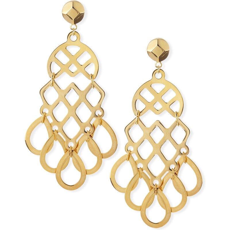 Tory Burch 16k Gold-Plated Lace Earrings