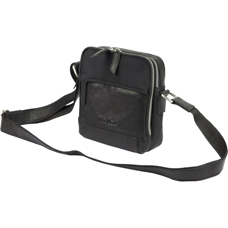 Pánská kožená taška přes rameno Pierre Cardin YS12 28004 černá