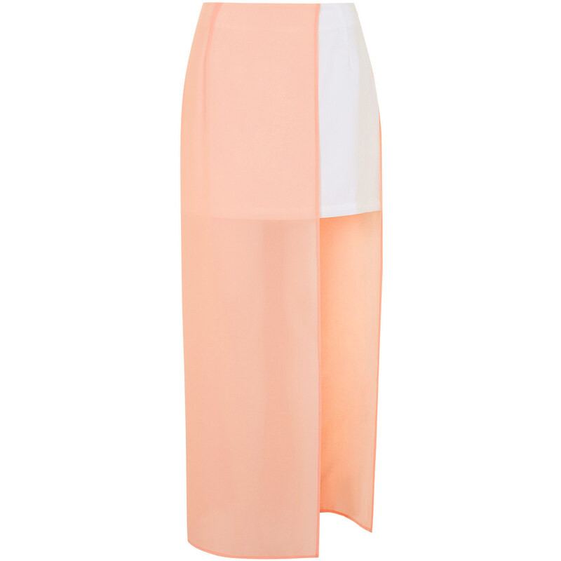 Topshop **Sheer Panel Skirt by Jovonna