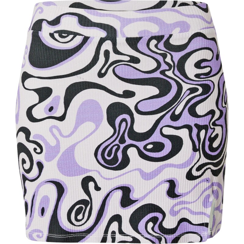 Nasty Gal Sukně pastelová fialová / světle fialová / černá