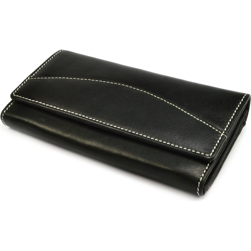 Dariya bags Černá dámská kožená peněženka