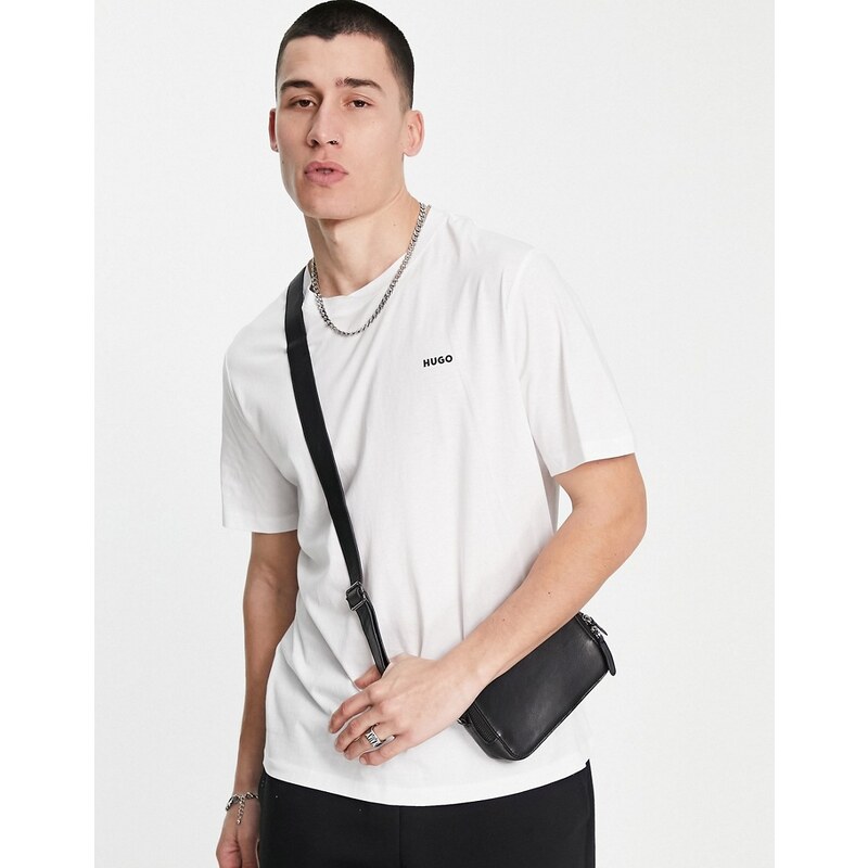 Hugo Red Hugo Dero small logo t-shirt in white